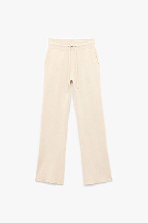 Cepli Bağcıklı Triko Pantolon