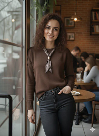 Triko Fiyonklu Kazak