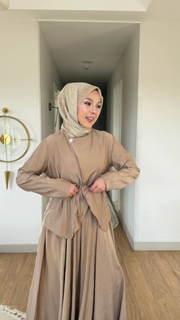 Cupra Kumaş Bağlamalı İkili Takım