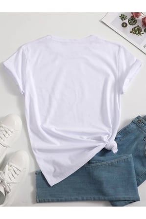 Unisex LOVE Baskılı Tasarım Tshirt