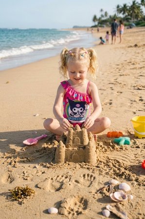 Cg Kids Kuromi Fırfır Detaylı Askılı Kız Çocuk Mayo kini