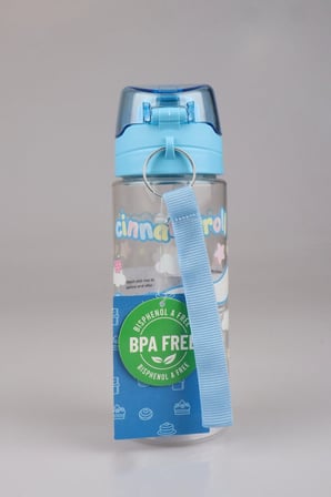 Cinnamoroll Yumuşak Silikon Pipetli Kulplu Kilitlenebilir Su Matarası 500ML