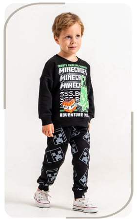 Şort Baskı Detaylı 3 iplik erkek çocuk Sweatshirt & Eşofman Alt Üst Takım Süper Kalite Kumaş