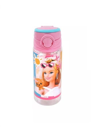 Barbie Baskılı Lisanslı 500 ml Matara Suluk Kilitlemeli 1 Adet Süper Kalite