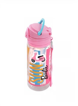 Barbie Baskılı Lisanslı 500 ml Matara Suluk Kilitlemeli 1 Adet Süper Kalite