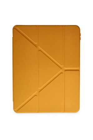 Galaxy Tab S6 P617 Kılıf Tri Folding Kalem Bölmeli Standlı Kılıf