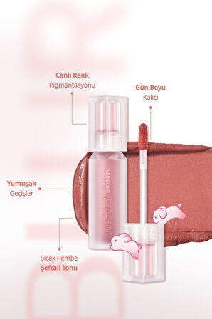 Gün Boyu Kalıcı Pürüzsüz Matlık Sunan Tint PERIPERA Over Blur Tint (009 Warm Can Do It) (Tteok)