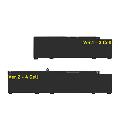 Dell 72WGV 072WGV ile uyumlu Notebook Batarya Laptop Pil - Ver.2 - 4 Cell