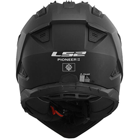 LS2 PIONEER 2 MAT SİYAH KASK