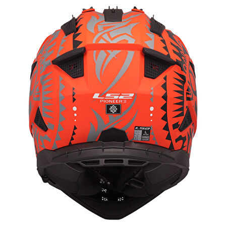 LS2 PIONEER 2 RANGI MAT TURUNCU KASK