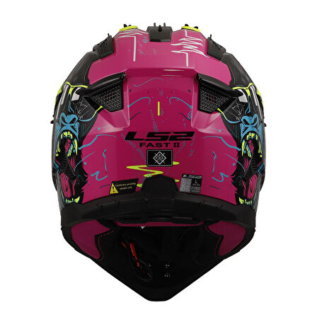 LS2 FAST 2 GORILLA MOR-NEON SARI KASK