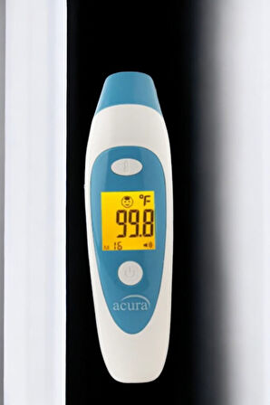 AC-9280 Kulaktan Ateş Ölçer, Alından Ateş Ölçer, Çantalı, 3 Renk Ekran, Yüksek Hassasiyet