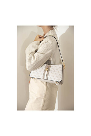 Silver Polo  Kadın Çapraz Çanta 1102-46715 SILVER POLO ÇAPRAZ BAYAN ÇANTASI M178 BEJ-MAT KUM-KEMİK