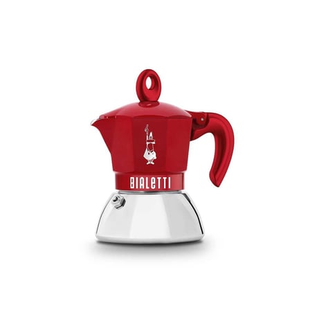 bialetti moka pot i̇ndüksiyon 2 cup kırmızı