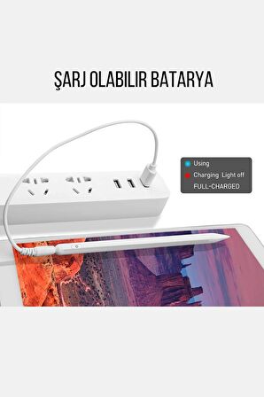 Honor Pad X9 Uyumlu Eğime Göre Çizgi Kalınlığı Değişen Şarjlı Dokunmatik Ekran Kalemi Stylus Pen