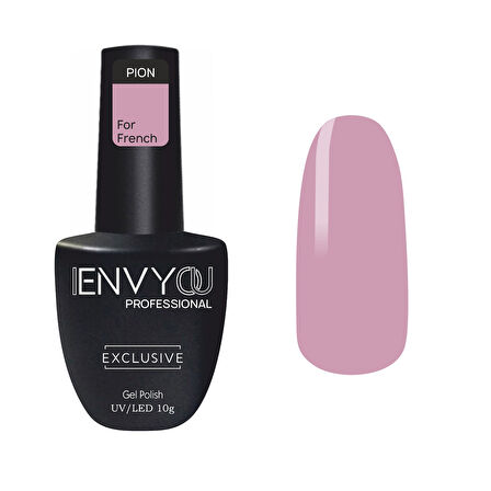 Envy Kalıcı Oje For French Collection Yarı Şeffaf Pion Pembe Kalıcı Oje 10gr