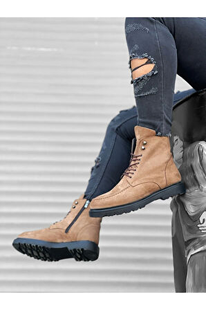 Arda  BA0212 İçi Dışı Hakiki Nubuk Deri Taba Erkek Bot