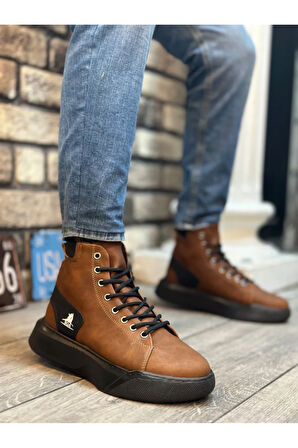 Arda  BA0155 Bağcıklı Erkek Yüksek Taban Taba Spor Bot