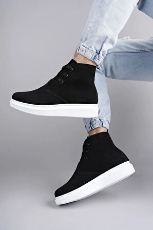 Arda  SLW207 Oslo Bağcıklı Süet Erkek Günlük Spor Bot BT Siyah