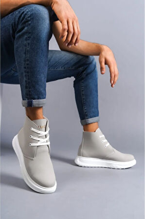 Arda  SLW204 Franca Bağcıklı Süet Erkek Spor Bot BT Gri