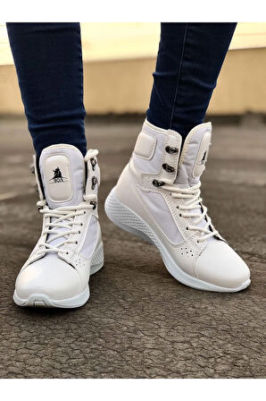 Arda  BA0600 Bağcıklı Beyaz Boksör Unisex Spor Postal Bot