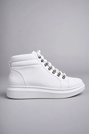 Arda  SLW206 Ottawa Bağcıklı Cilt Erkek Günlük Spor Bot BT Beyaz