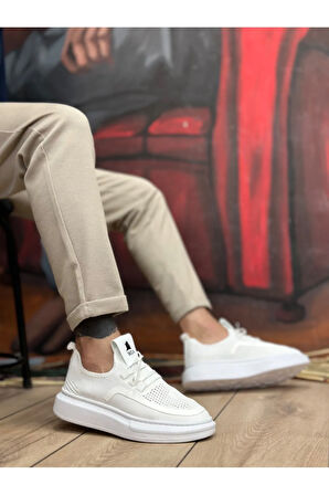 BA0375 Özel Örme Triko Tarz Beyaz Taban Spor Ayakkabı