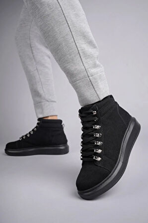 Arda  SLW206 Ottawa Bağcıklı Süet Erkek Günlük Spor Bot ST Siyah