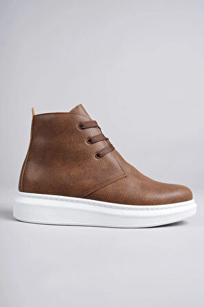 Arda  SLW207 Oslo Bağcıklı Cilt Erkek Günlük Spor Bot BT Taba