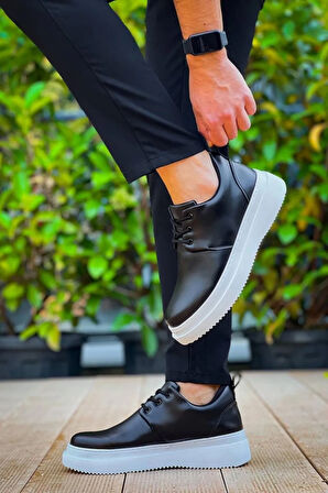 Arda  KB-X3  Kuback Siyah Cilt  Bağcıklı  Günlük Erkek  Ayakkabı