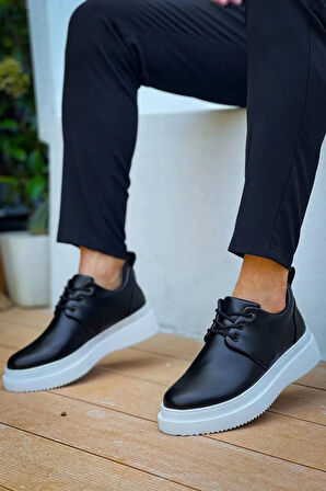 Arda  KB-X3  Kuback Siyah Cilt  Bağcıklı  Günlük Erkek  Ayakkabı