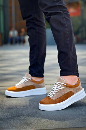 Arda  KB-005 Kuback Vizon Taba Süet Bağcıklı  Günlük Erkek  Ayakkabı