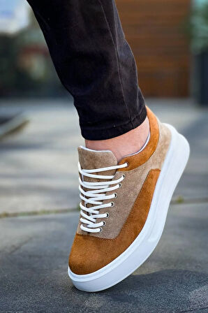 Arda  KB-005 Kuback Vizon Taba Süet Bağcıklı  Günlük Erkek  Ayakkabı