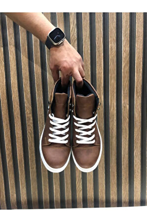 Arda  SLW202 Toronto Bağcıklı Cilt Erkek Spor Bot BT Taba