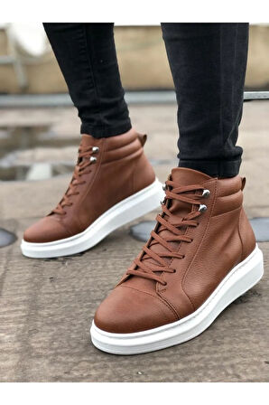 Arda  SLW202 Toronto Bağcıklı Cilt Erkek Spor Bot BT Taba