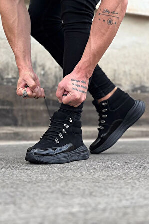 Arda  Wagoon WG035 Kömür Rugan Yüksek Taban Yarım Bilek Bot