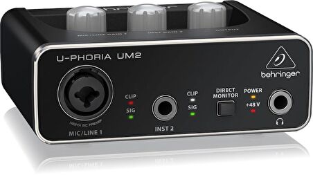 Behringer UM2 XENYX Mic Preamplifikatörlü Audiophile 2x2 USB Ses Arabirimi