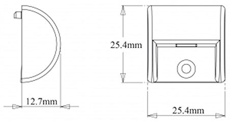 Lumitec Kokpit/merdiven aydınlatma lambası. 12V DC / 30mA Beyaz