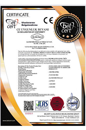 MODALUCCİ GÜNEŞ GÖZLÜĞÜ