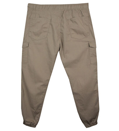 Kargo Cepli Büyük Beden Likralı Jogger Pantolon