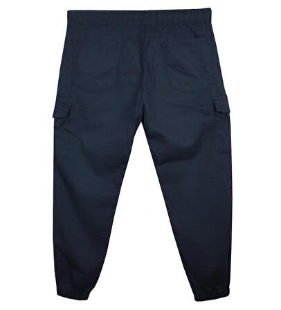 Kargo Cepli Büyük Beden Likralı Jogger Pantolon