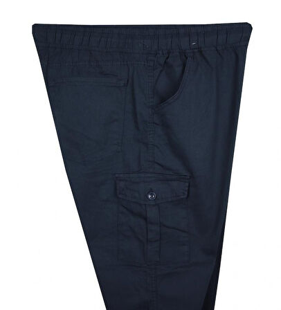 Kargo Cepli Büyük Beden Likralı Jogger Pantolon