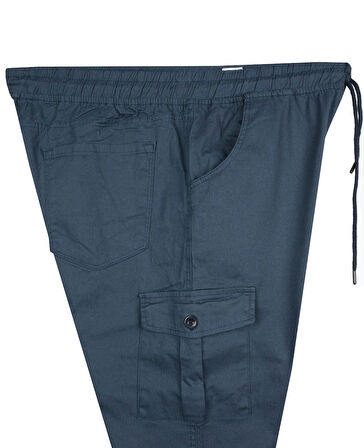 Kargo Cepli Büyük Beden Likralı Jogger Pantolon