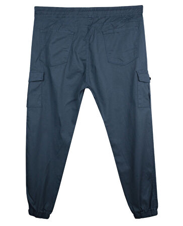 Kargo Cepli Büyük Beden Likralı Jogger Pantolon