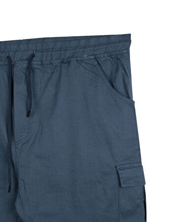 Kargo Cepli Büyük Beden Likralı Jogger Pantolon