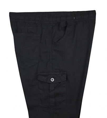 Kargo Cepli Büyük Beden Likralı Jogger Pantolon