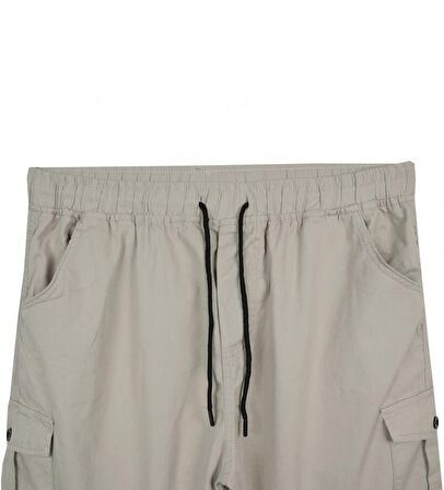 Kargo Cepli Büyük Beden Likralı Jogger Pantolon