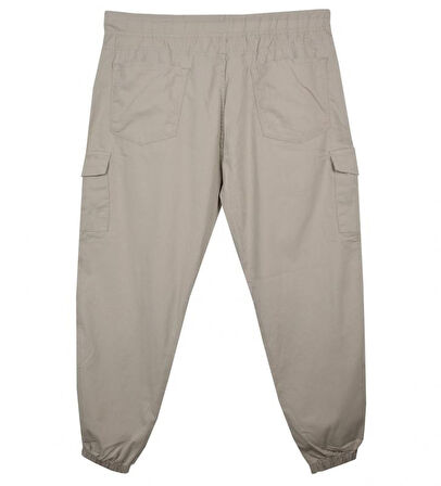 Kargo Cepli Büyük Beden Likralı Jogger Pantolon