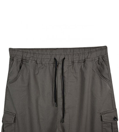 Kargo Cepli Büyük Beden Likralı Jogger Pantolon