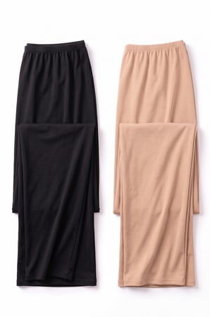 Öts Kadın Uzun Astar Jüpon Kombinezon, İnce Bel Lastikli (%95 Mikro Polyester - %5 Elastan)